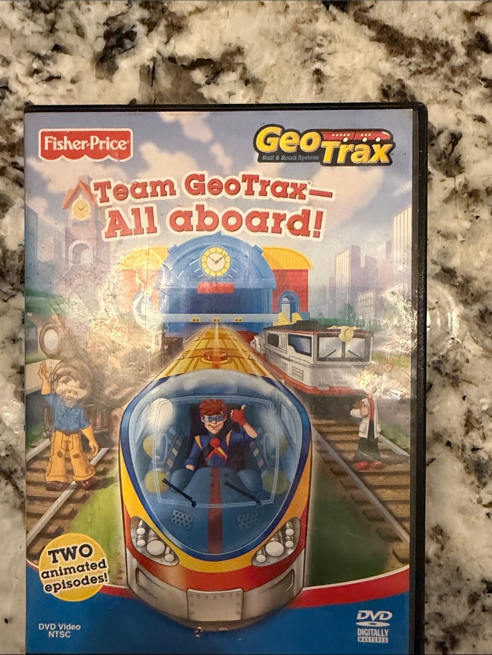 Fisher-Price GeoTrax Team GeoTrax All Aboard! DVD - Blue/Yellow/Red
